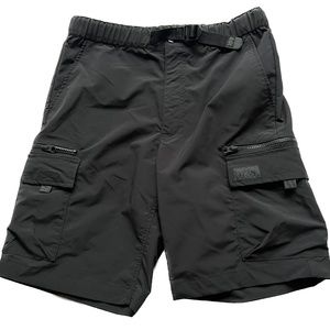 Tilley Cargo Shorts Mens Size S Black Safari Hiking Outdoor Polyester Belted